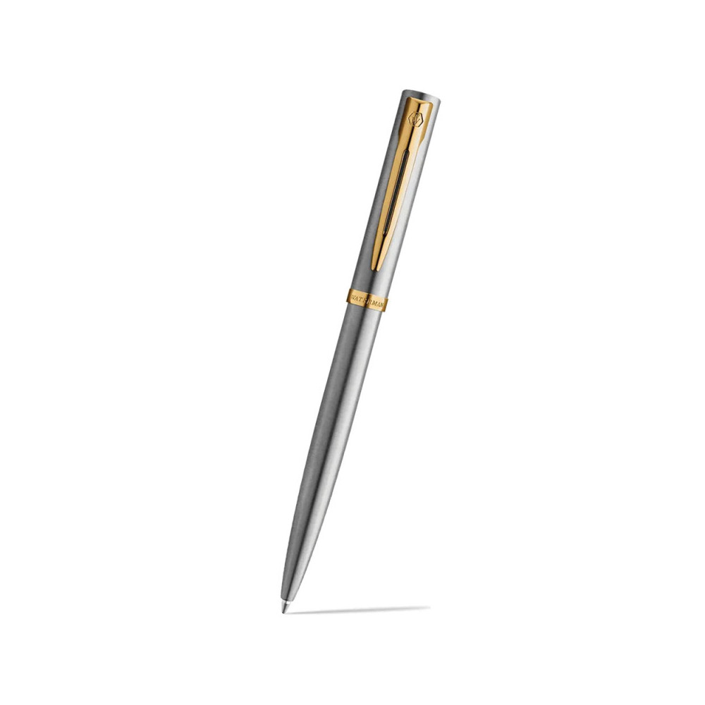 Długopis Impression - Waterman - Steel Gold Trim