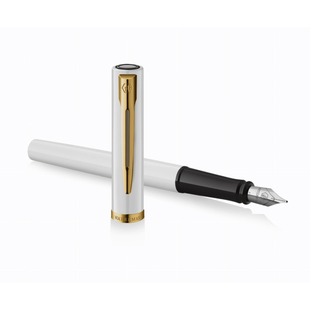 Pióro wieczne Impression - Waterman - White Gold Trim F