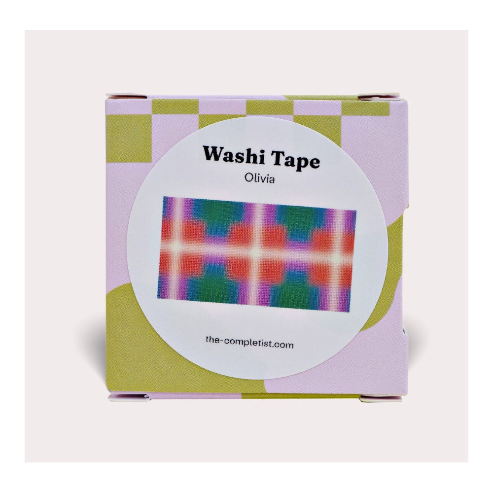 Taśma papierowa washi Olivia - The Completist. - 15 mm x 10 m