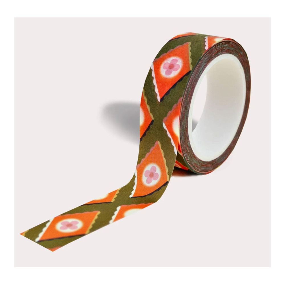 Taśma papierowa washi Freya - The Completist. - 15 mm x 10 m
