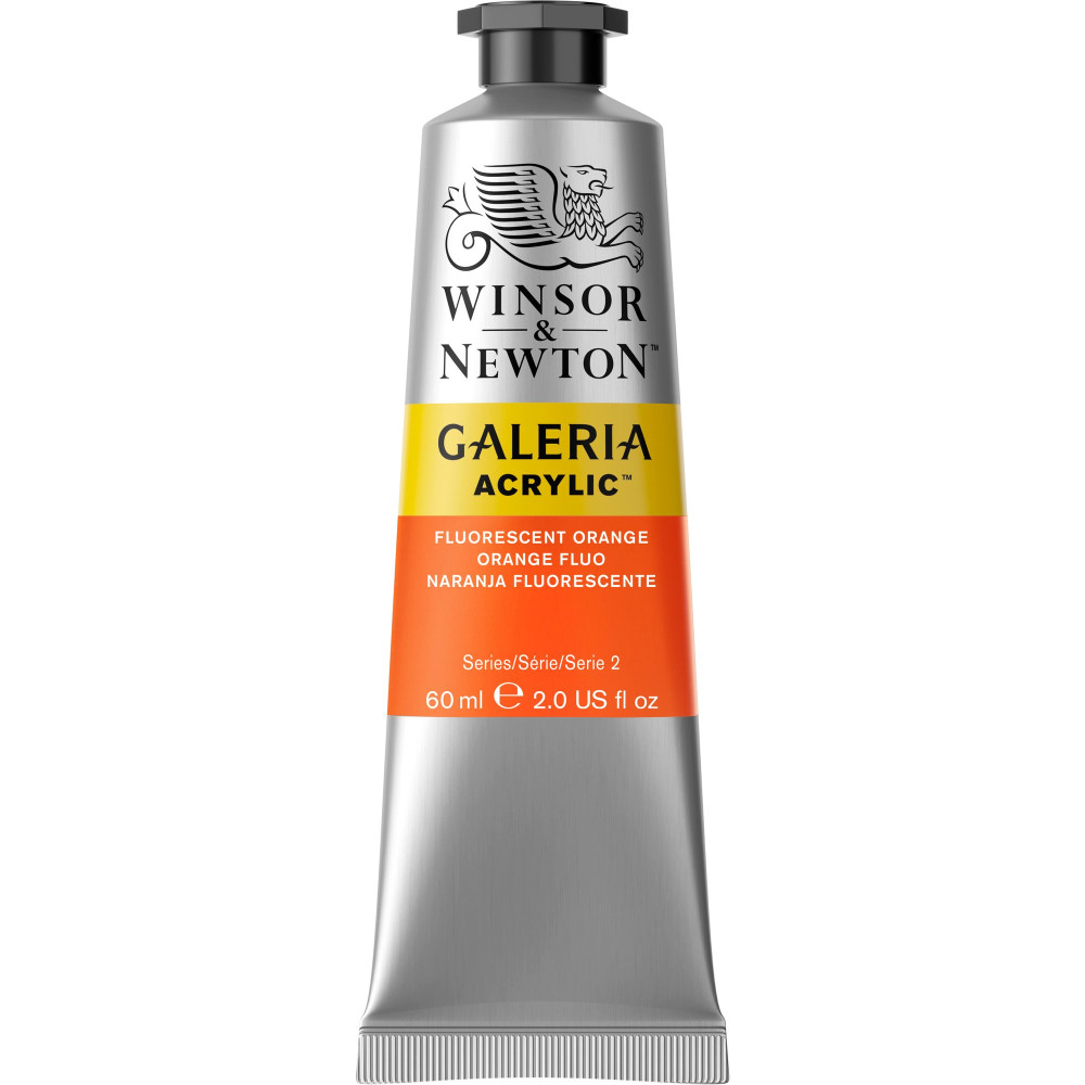 Farba akrylowa Galeria - Winsor & Newton - Fluo Orange 60 ml