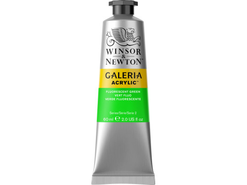 Farba akrylowa Galeria - Winsor & Newton - Fluo Green 60 ml