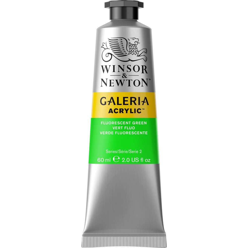 Farba akrylowa Galeria - Winsor & Newton - Fluo Green 60 ml