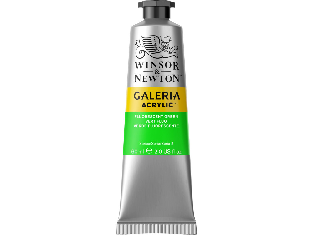 Farba akrylowa Galeria - Winsor & Newton - Fluo Green 60 ml