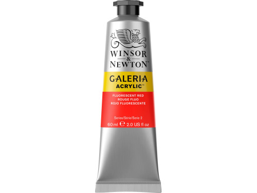 Farba akrylowa Galeria - Winsor & Newton - Fluo Red 60 ml