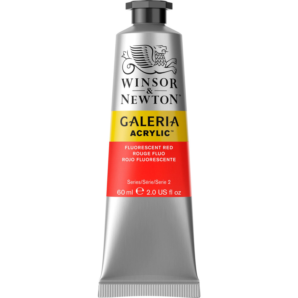 Farba akrylowa Galeria - Winsor & Newton - Fluo Red 60 ml