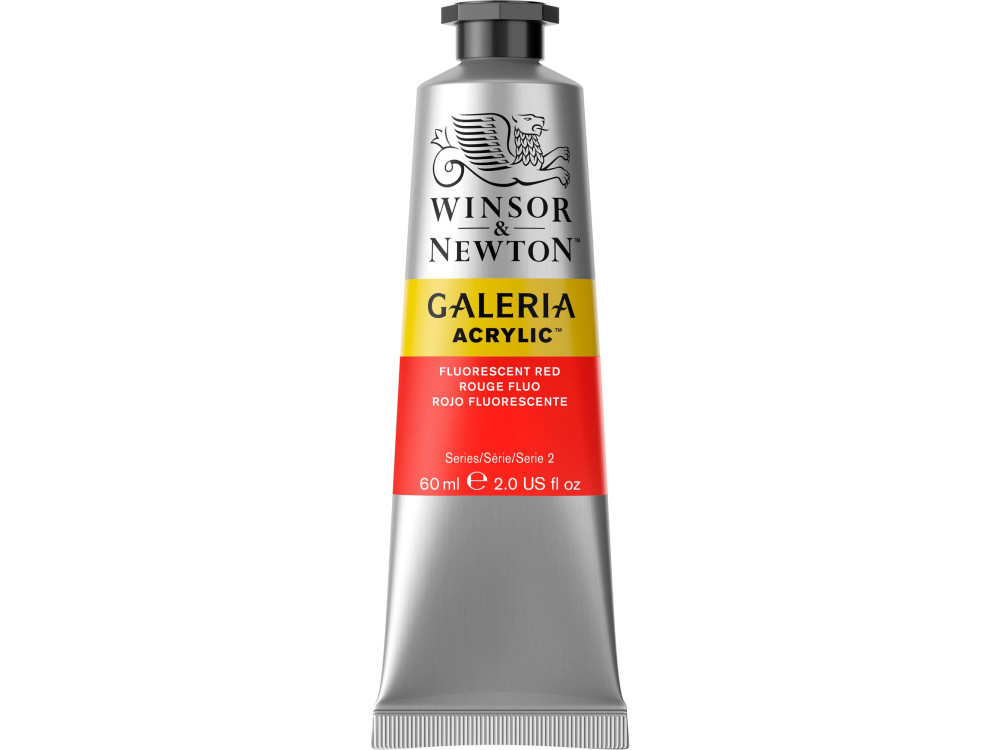 Farba akrylowa Galeria - Winsor & Newton - Fluo Red 60 ml