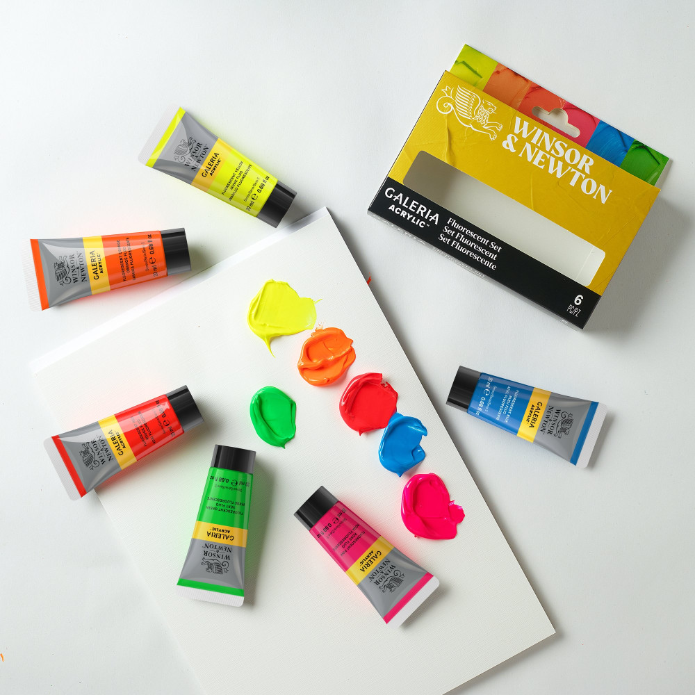 Set of acrylic Galeria paints - Winsor & Newton - 6 x 20 ml