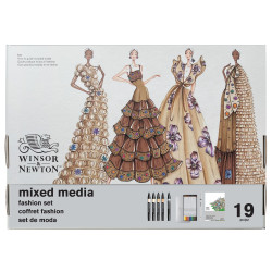 Zestaw artystyczny Mixed Media Fashion - Winsor & Newton - 19 pcs