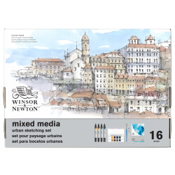 Zestaw artystyczny Mixed Media Urban Sketching - Winsor & Newton - 16 pcs