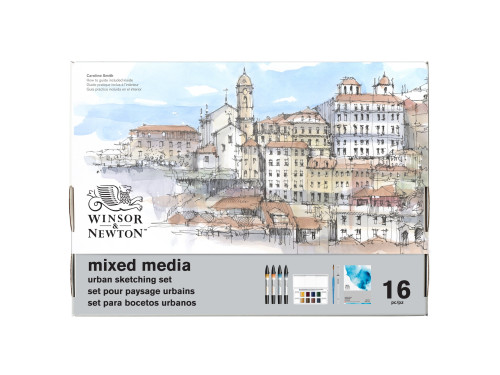 Zestaw artystyczny Mixed Media Urban Sketching - Winsor & Newton - 16 pcs