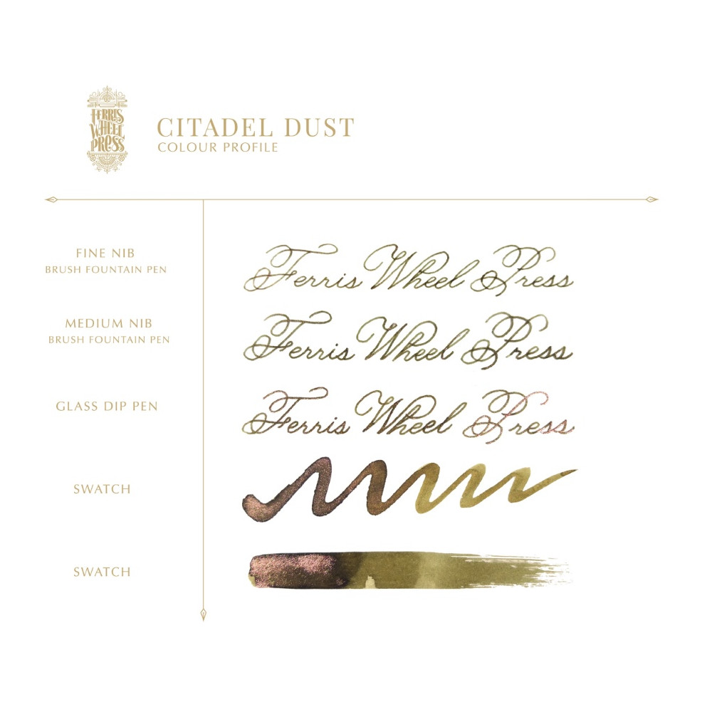 Atrament FerriTales The Book of Knights Series - Ferris Wheel Press - Citadel Dust 80 ml