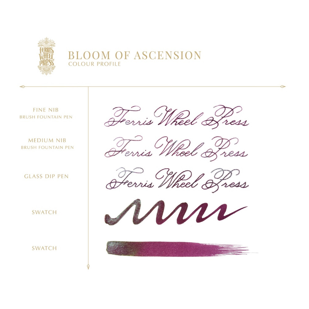 Calligraphy ink The Book of Knights Series - Ferris Wheel Press - Bloom of Ascension 80 ml