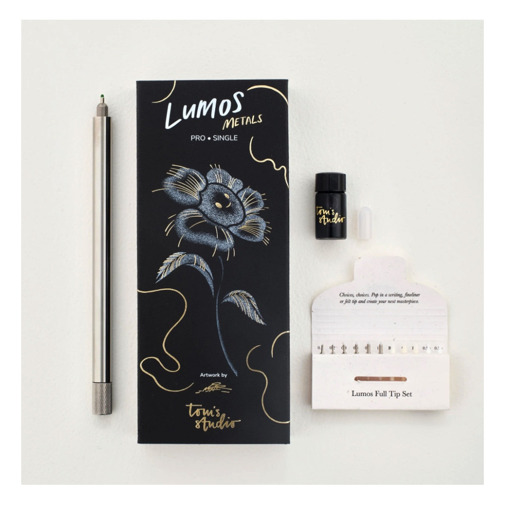 Lumos Pro Single fineliner - Tom’s Studio - Stainless Steel