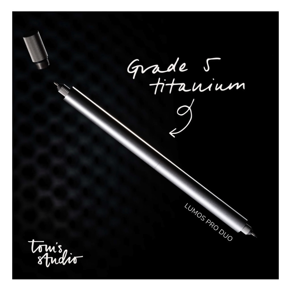Lumos Pro Duo fineliner - Tom’s Studio - Titanium