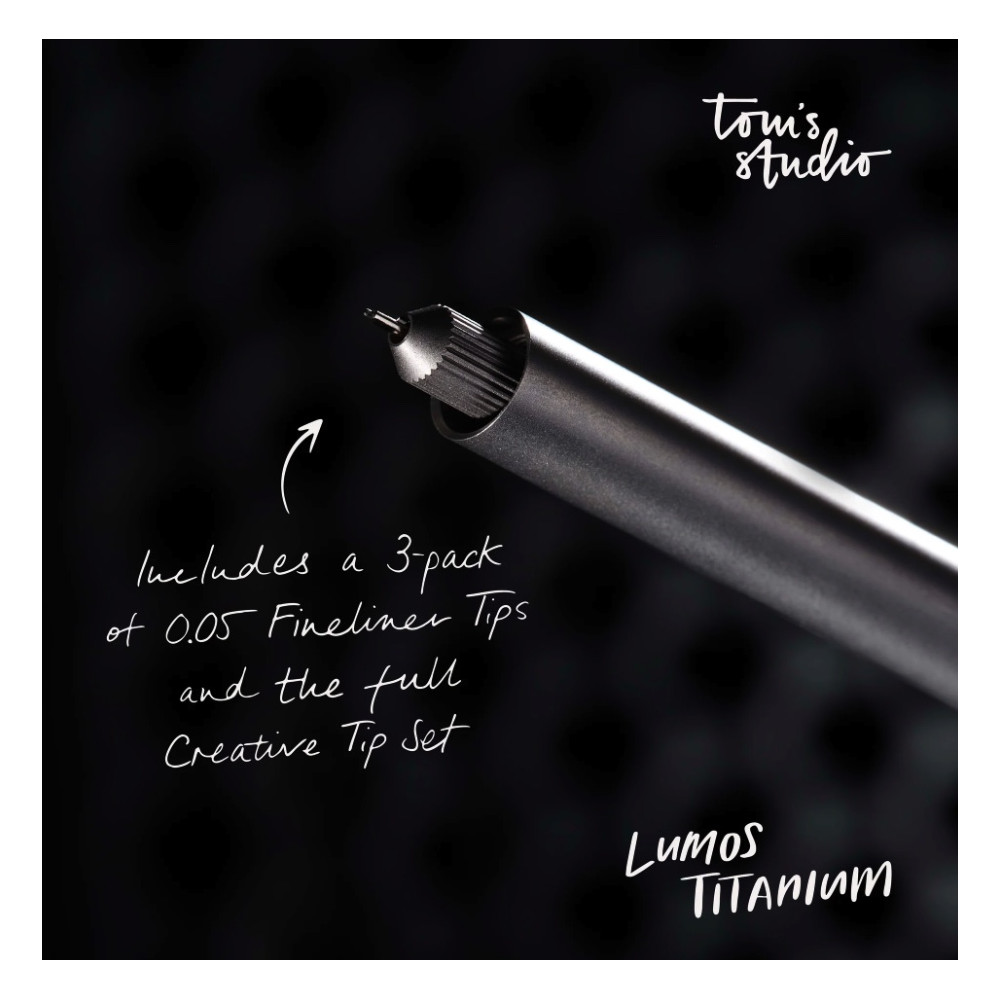 Lumos Pro Single fineliner - Tom’s Studio - Titanium