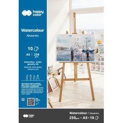 Blok akwarelowy A5 - Happy Color - 250 g, 10 ark.