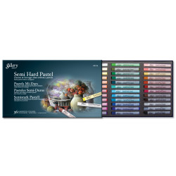 Set of Gallery Semi-Hard Pastels - Mungyo - 36 pcs