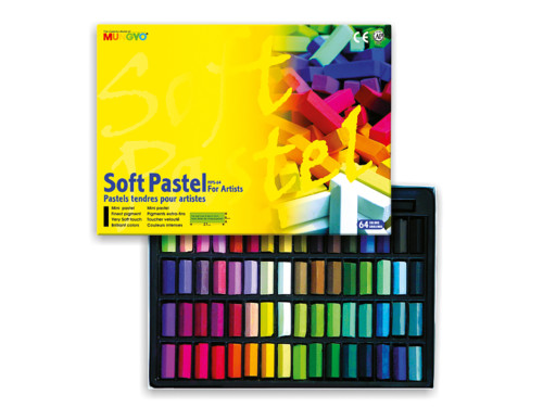 Set of dry mini Soft Pastels - Mungyo - 64 pcs