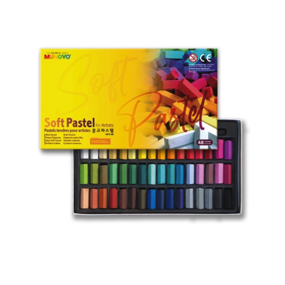 Set of dry mini Soft Pastels - Mungyo - 48 pcs