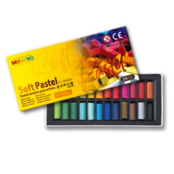 Set of dry mini Soft Pastels - Mungyo - 24 pcs