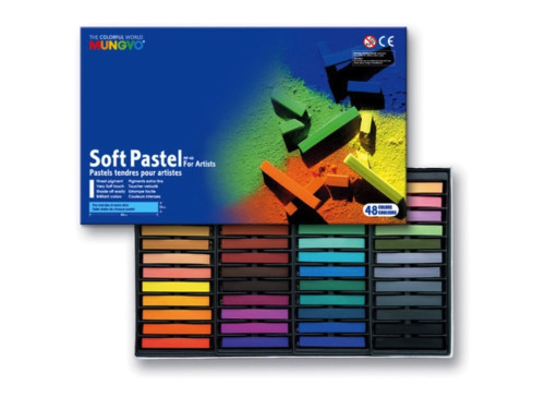 Set of dry Soft Pastels - Mungyo - 48 pcs