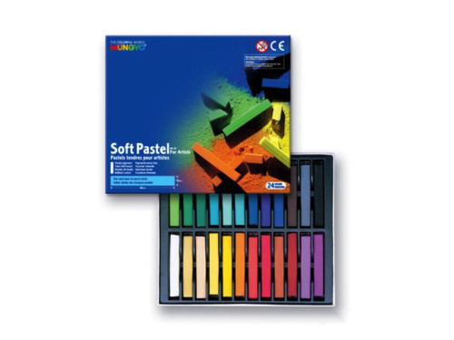 Set of dry Soft Pastels - Mungyo - 24 pcs