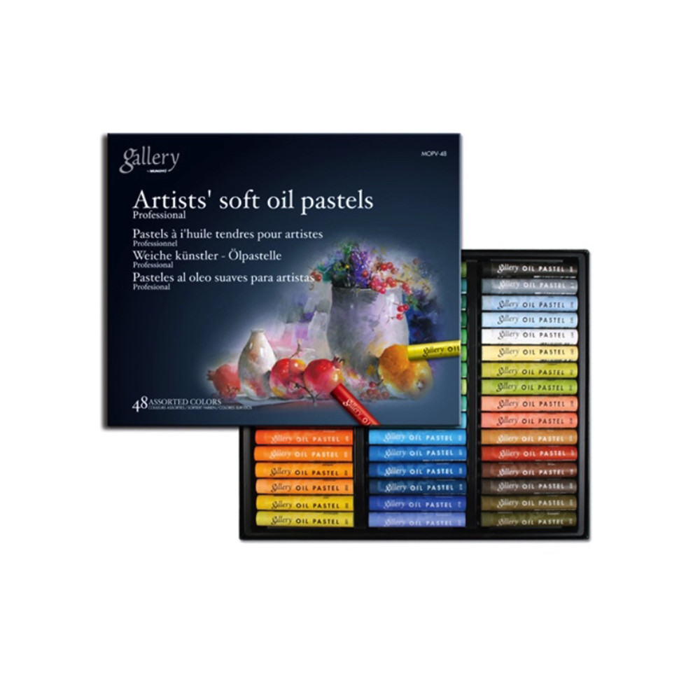 Set of Oil Soft Pastels Artists' Gallery - Mungyo - 48 pcs