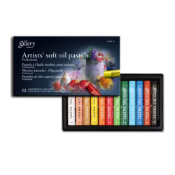 Zestaw miękkich pasteli olejnych Artists' Gallery - Mungyo - 12 szt.