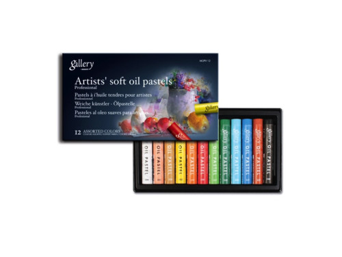 Zestaw miękkich pasteli olejnych Artists' Gallery - Mungyo - 12 szt.