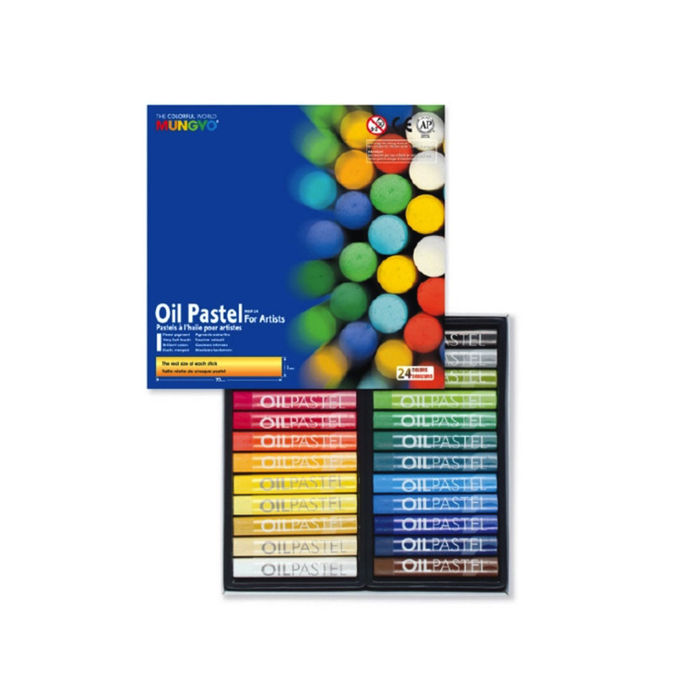 Set of Oil Soft Pastels - Mungyo - 24 pcs