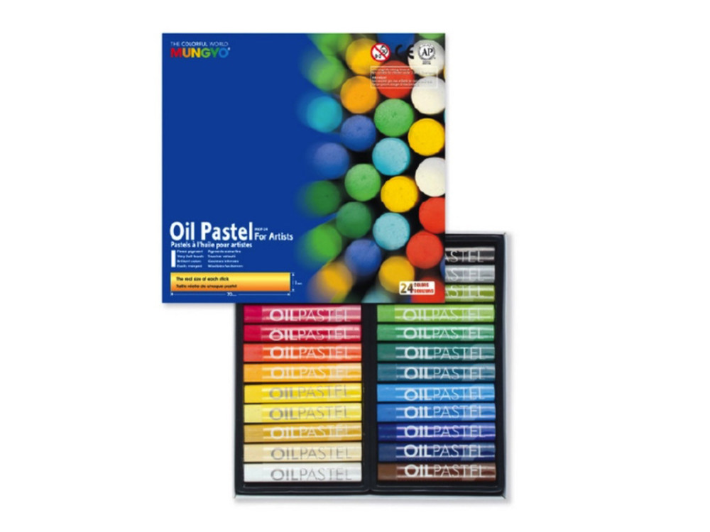 Set of Oil Soft Pastels - Mungyo - 24 pcs
