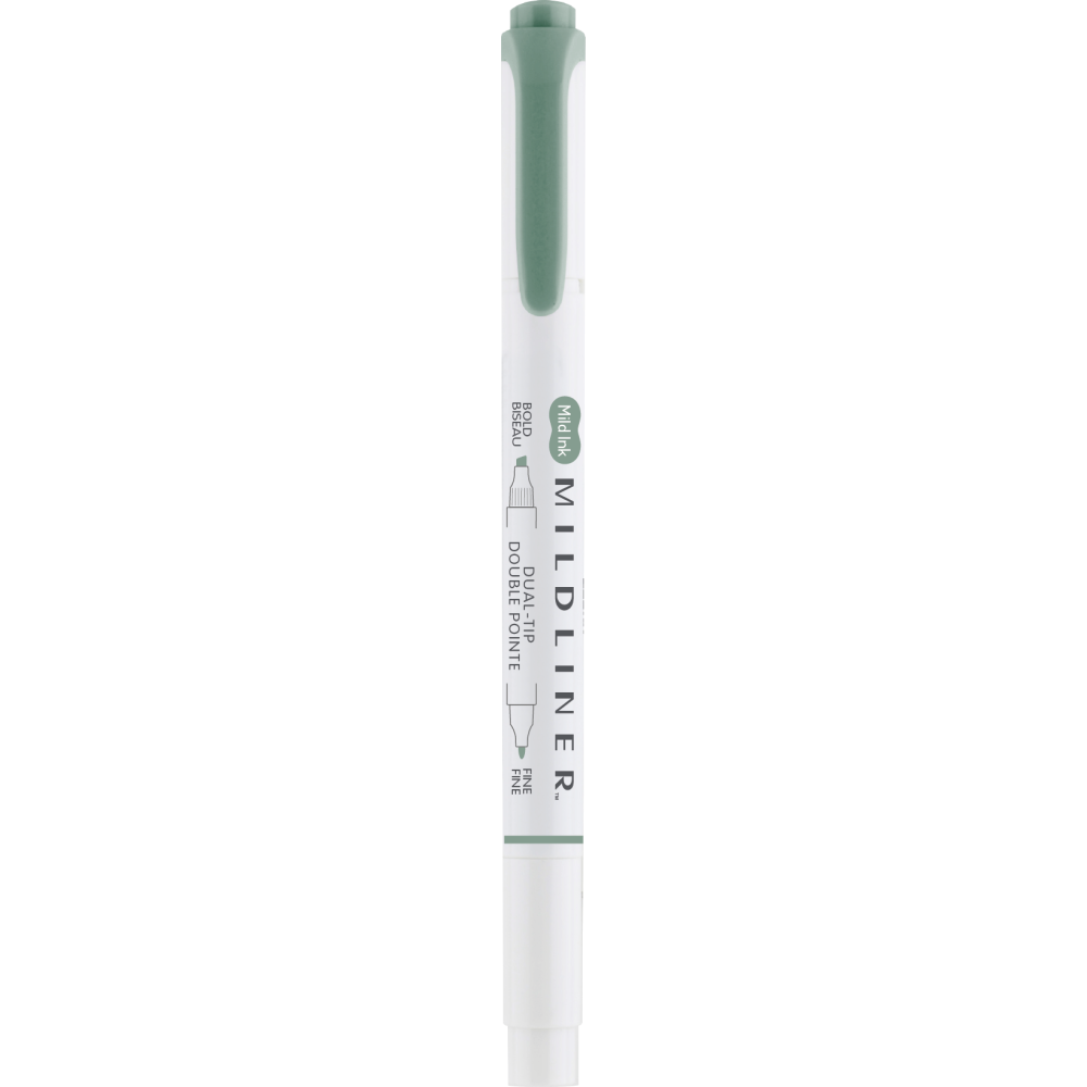 Zakreślacz dwustronny Mildliner - Zebra - Moss Green