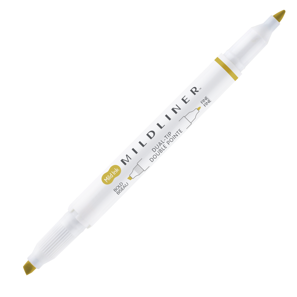 Zakreślacz dwustronny Mildliner - Zebra - Mimosa Yellow