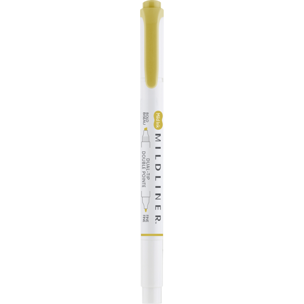 Double ended highlighter Mildliner - Zebra - Mimosa Yellow