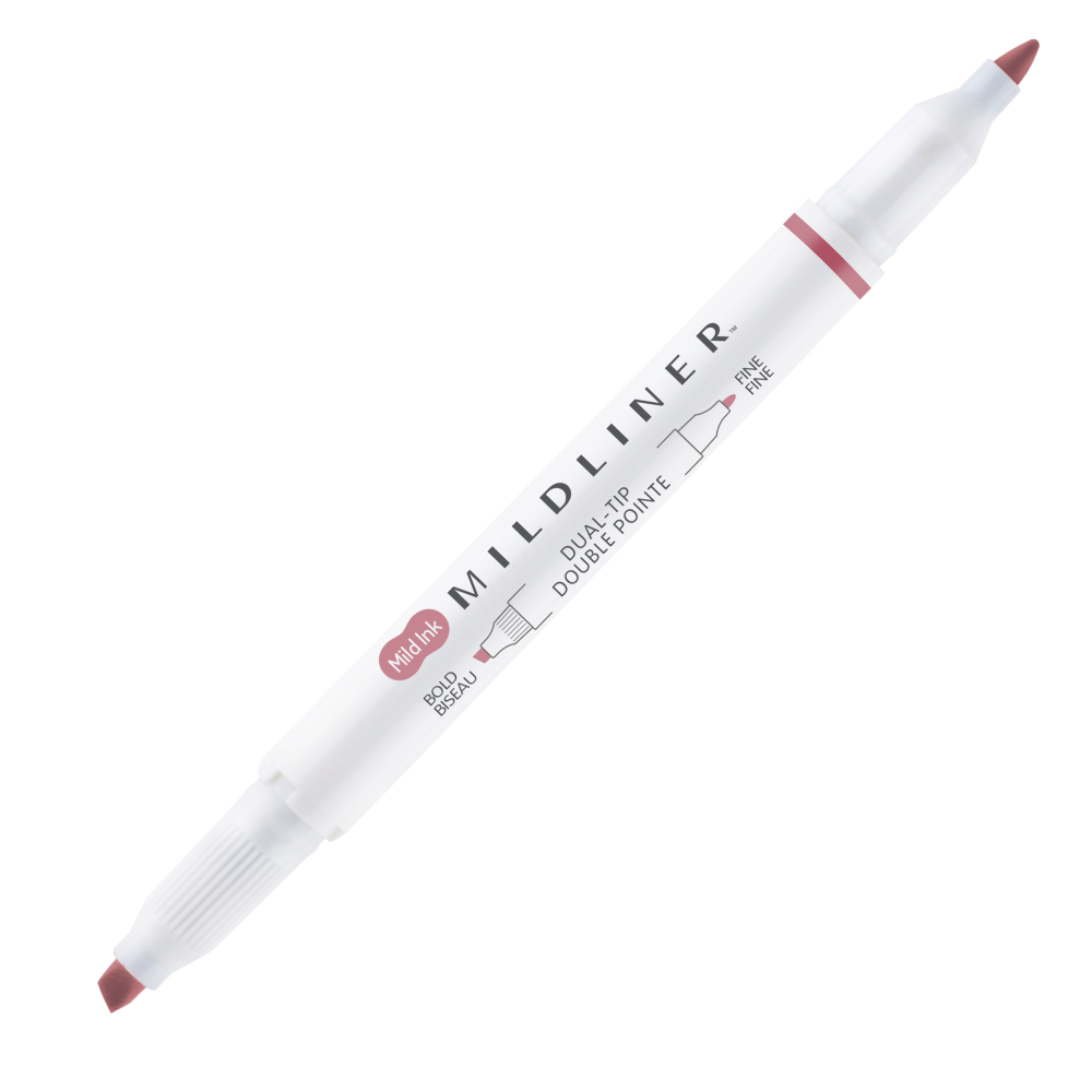Zakreślacz dwustronny Mildliner - Zebra - Smoke Red