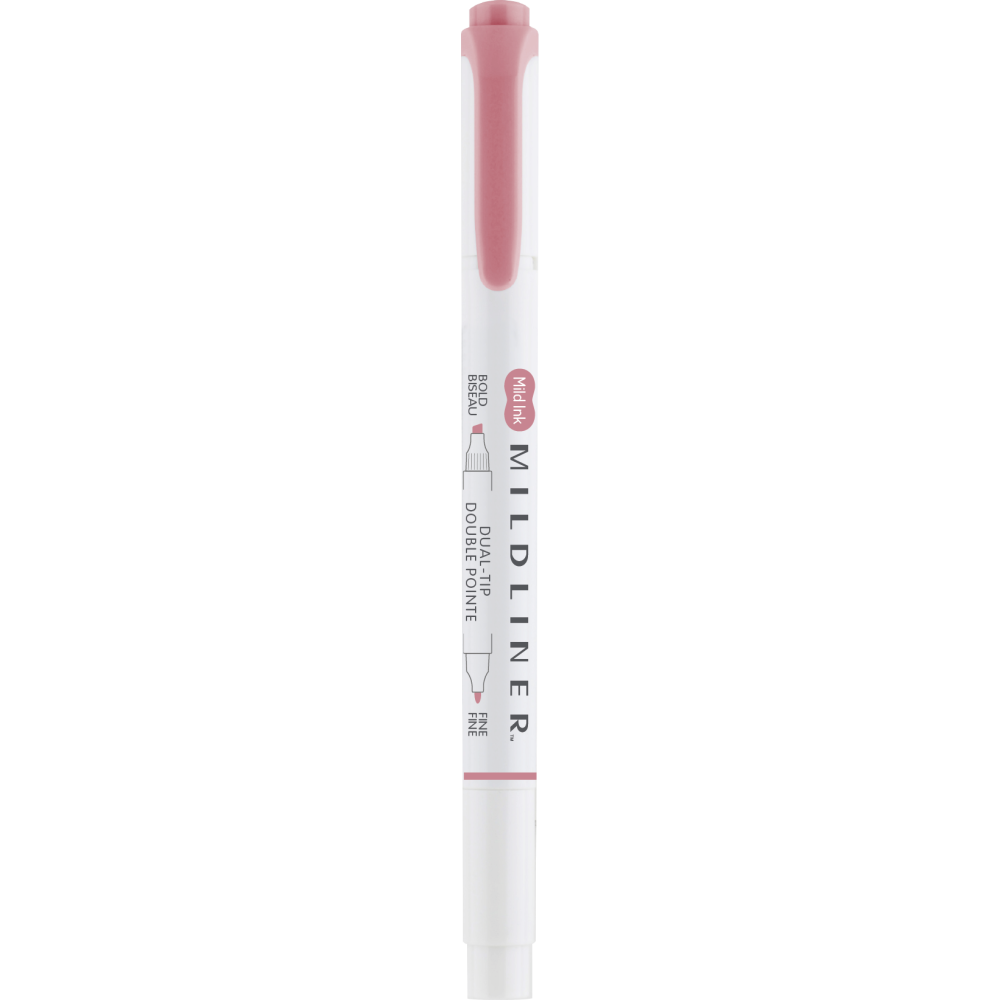 Zakreślacz dwustronny Mildliner - Zebra - Smoke Red