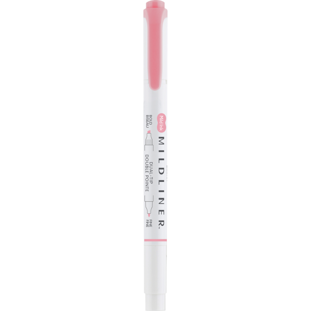 Double ended highlighter Mildliner - Zebra - Dusty Pink