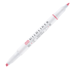 Double ended highlighter Mildliner - Zebra - Dusty Pink