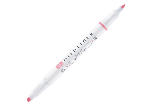 Double ended highlighter Mildliner - Zebra - Dusty Pink