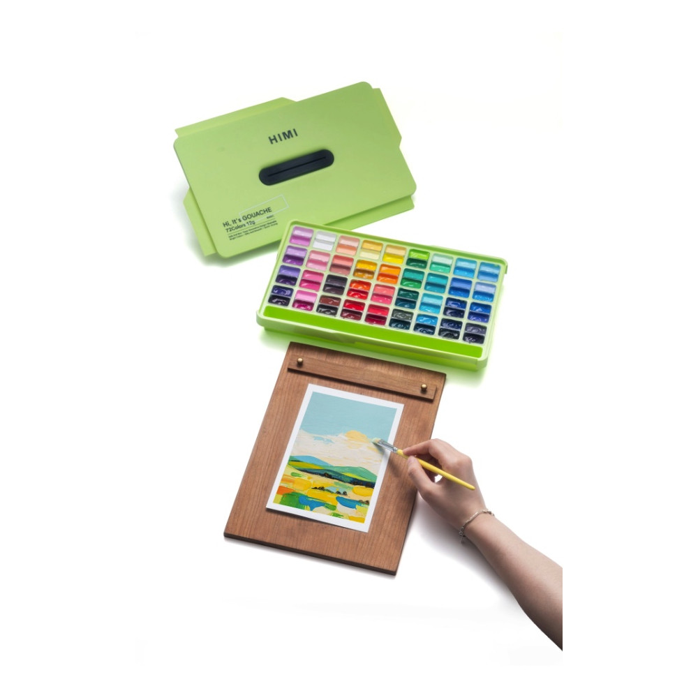 Set of Twin Cup Gouache paints - HIMI - Apple Green 72 pcs x 12 g