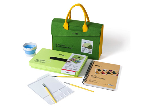 Twin Cup Gouache paints Go Pack set - HIMI - Apple Green 72 pcs x 12 g