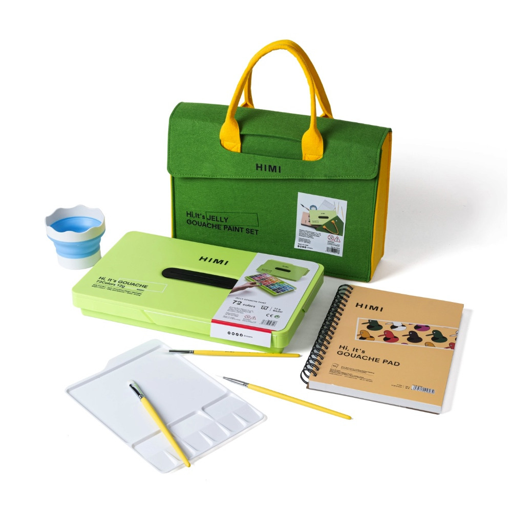 Zestaw gwaszy Twin Cup Apple Green Go Pack - HIMI - 72 szt.