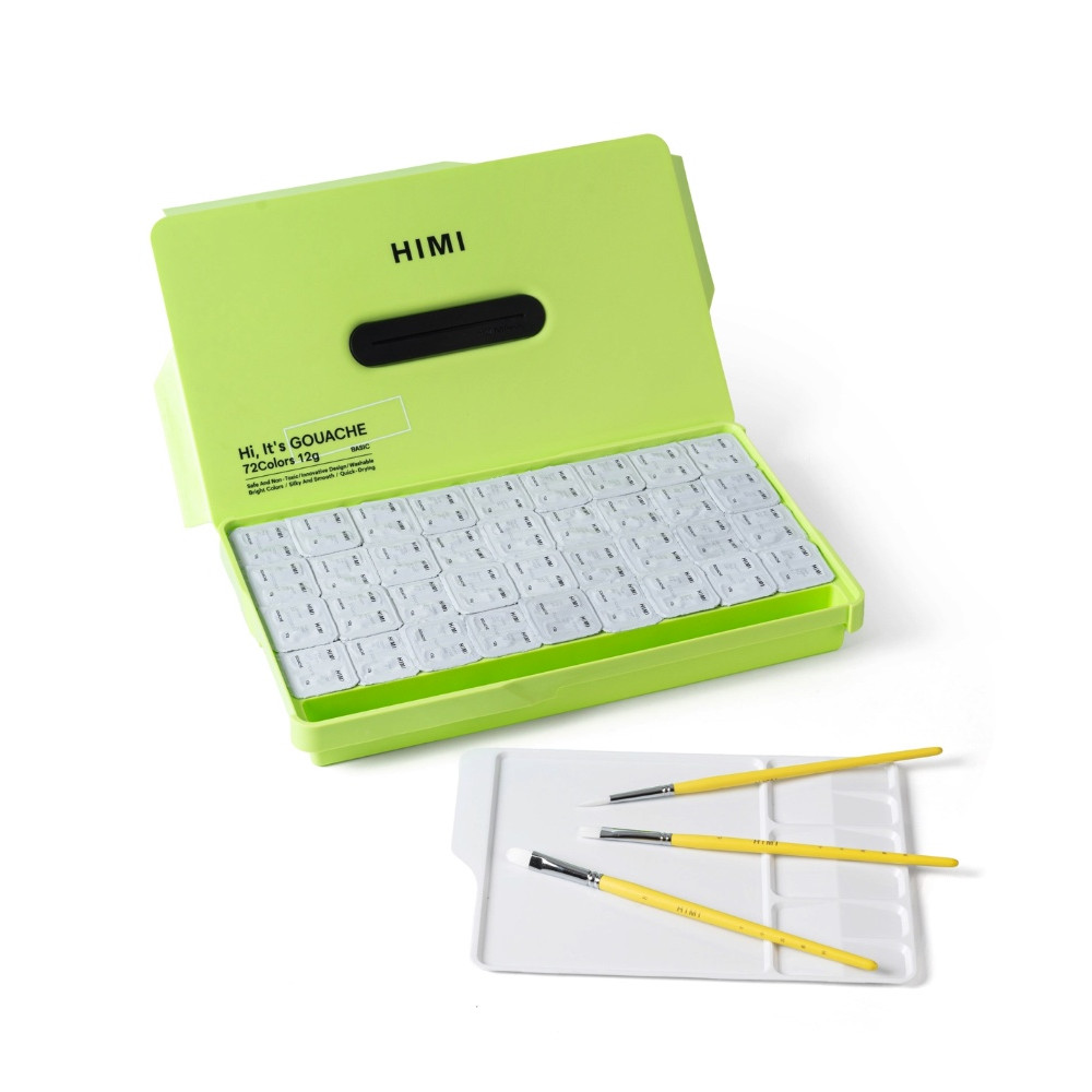 Zestaw gwaszy Twin Cup Apple Green Go Pack - HIMI - 72 szt.