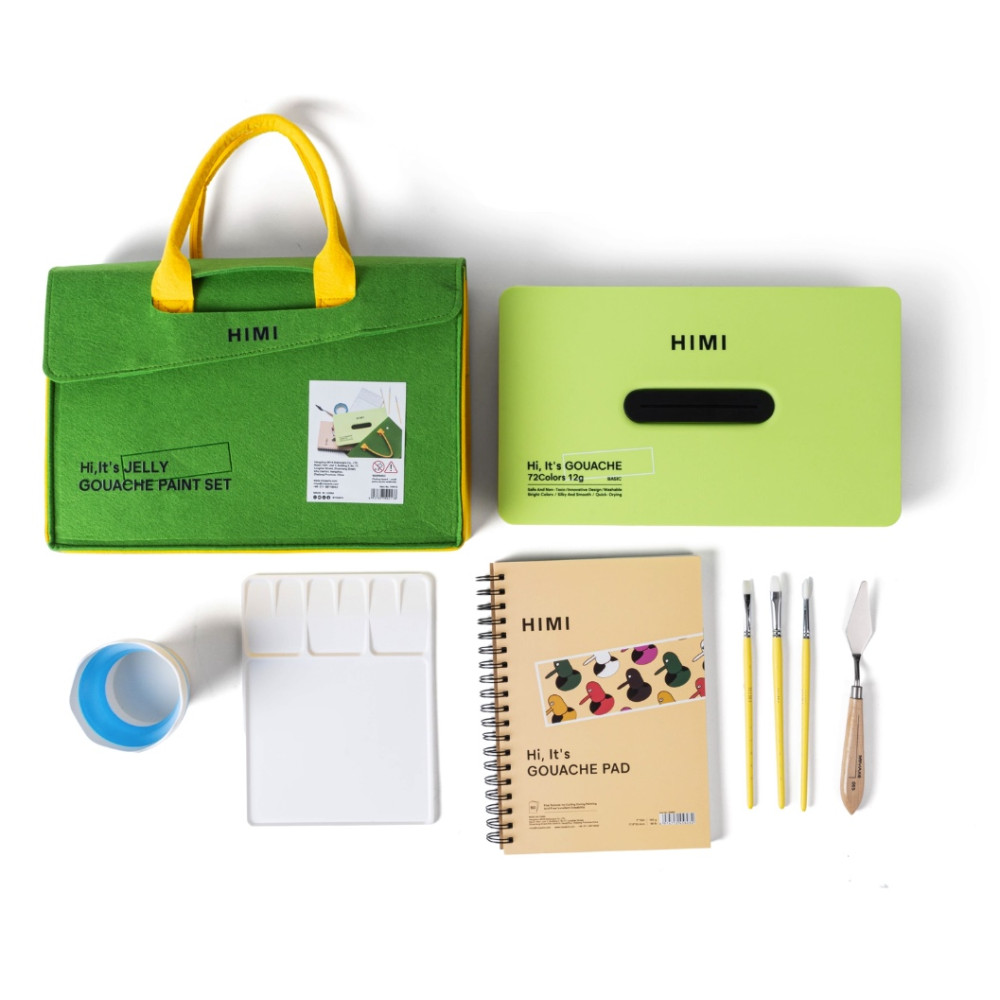 Zestaw gwaszy Twin Cup Apple Green Go Pack - HIMI - 72 szt.