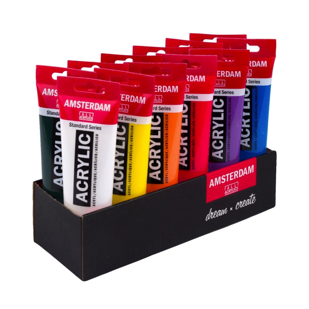Set of acrylic paints - Amsterdam - 12 x 120 ml
