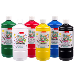 Set of poster paints - Bruynzeel - 6 x 1000 ml
