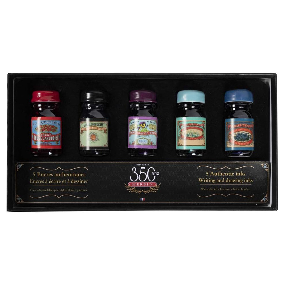 Zestaw atramentów Collector - J.Herbin - 5 x 10 ml