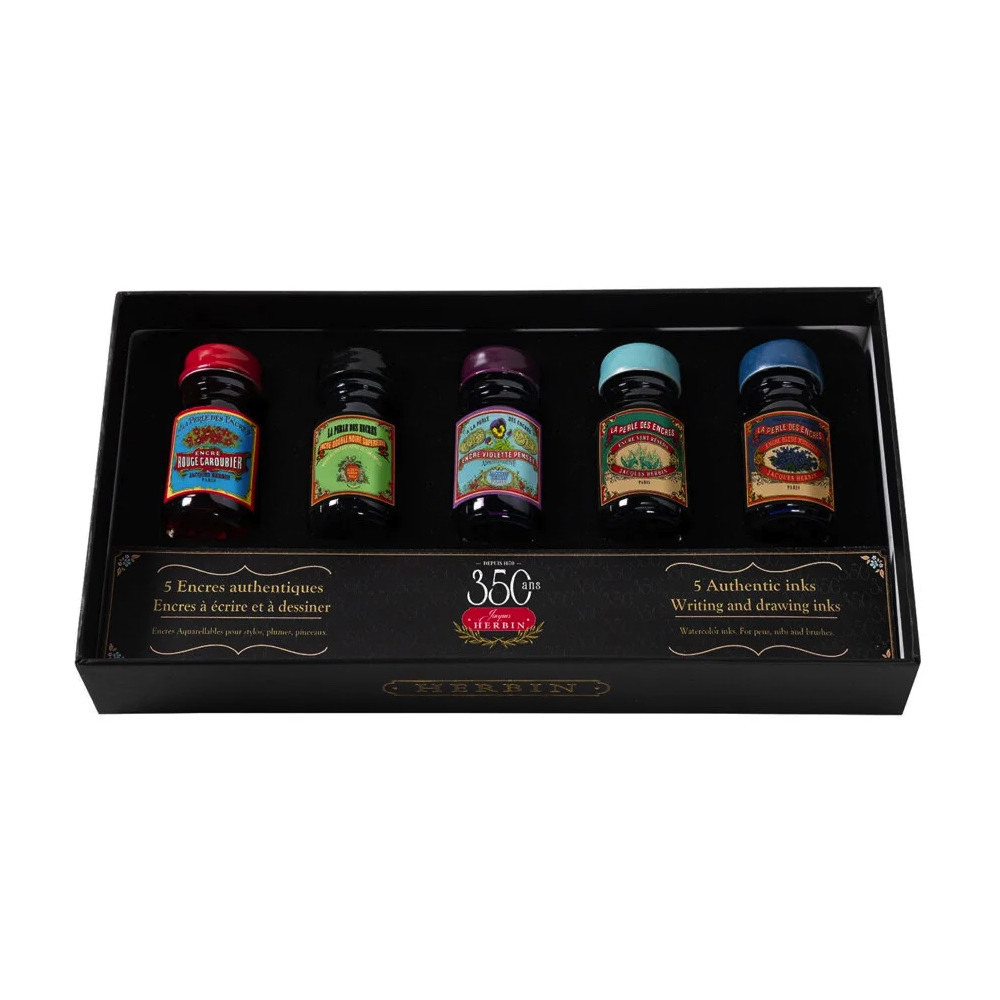 Set of Collector Inks - J.Herbin - 5 x 10 ml