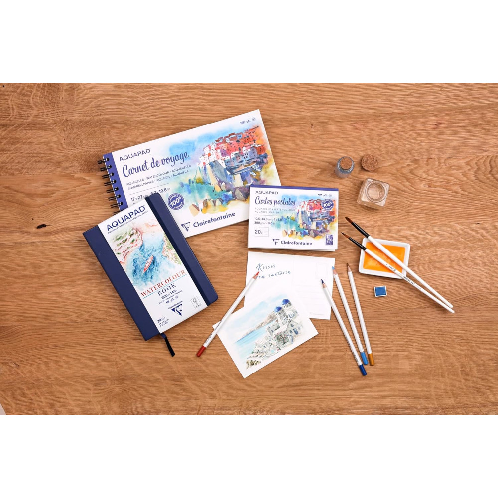 Aquapad Watercolour Book A6 - Clairefontaine - 300 g 24 sheets